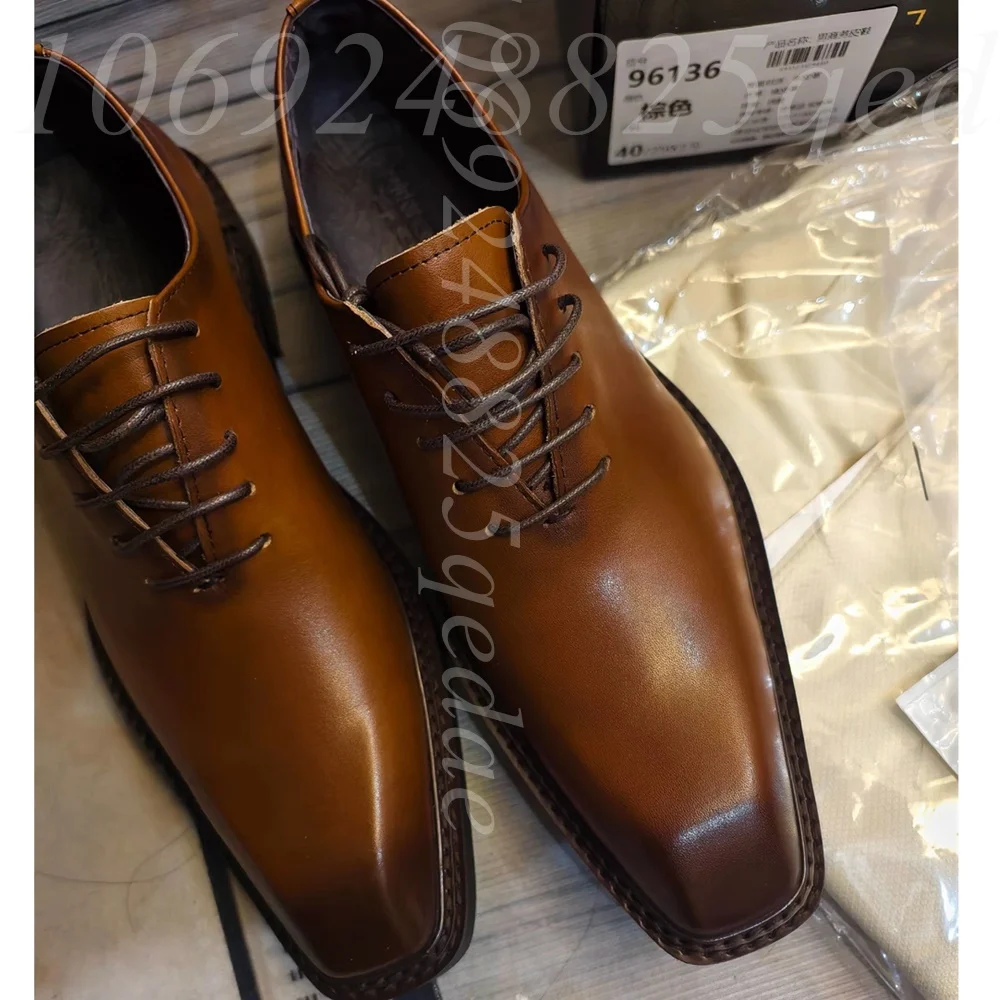 Formal Men Daily Wear Footwear - Zapatos Oxford de vestir de cuero