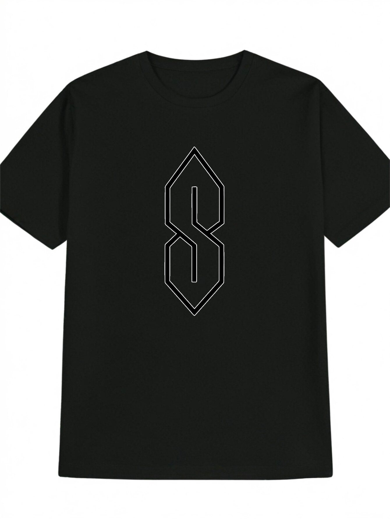 Men Formal Wear All Black - Camiseta de hombre 2026 con triángulos