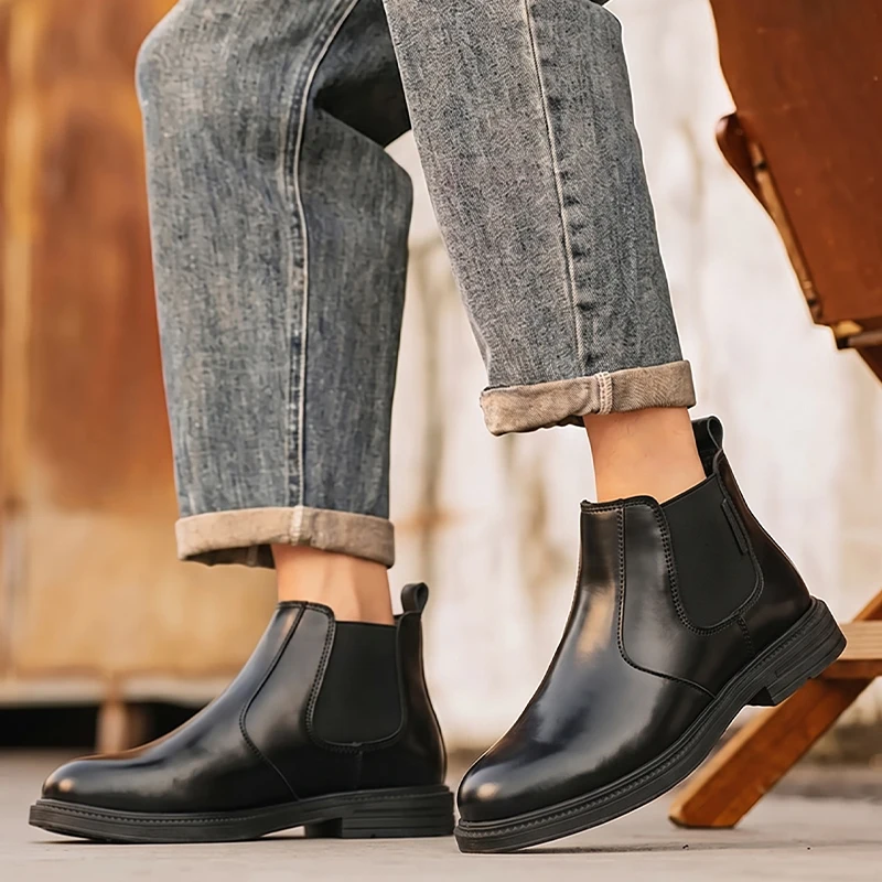 Botines Chelsea de cuero para  - Men Formal Wear With Boots reseña y precio