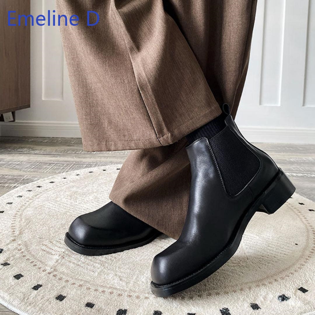 Botas Chelsea de punta cuadrad - Formal Men Daily Wear Footwear reseña y precio