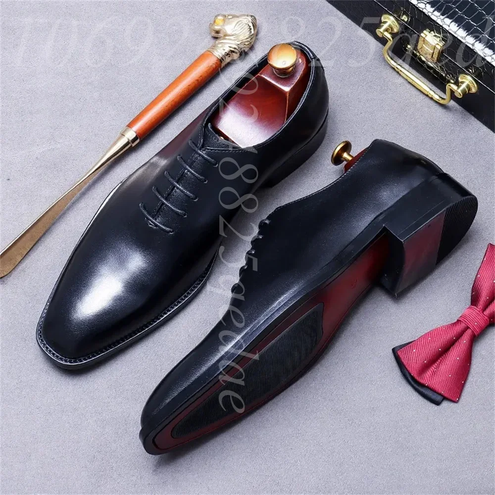 Zapatos Oxford de vestir de cu - Formal Men Daily Wear Footwear reseña y precio