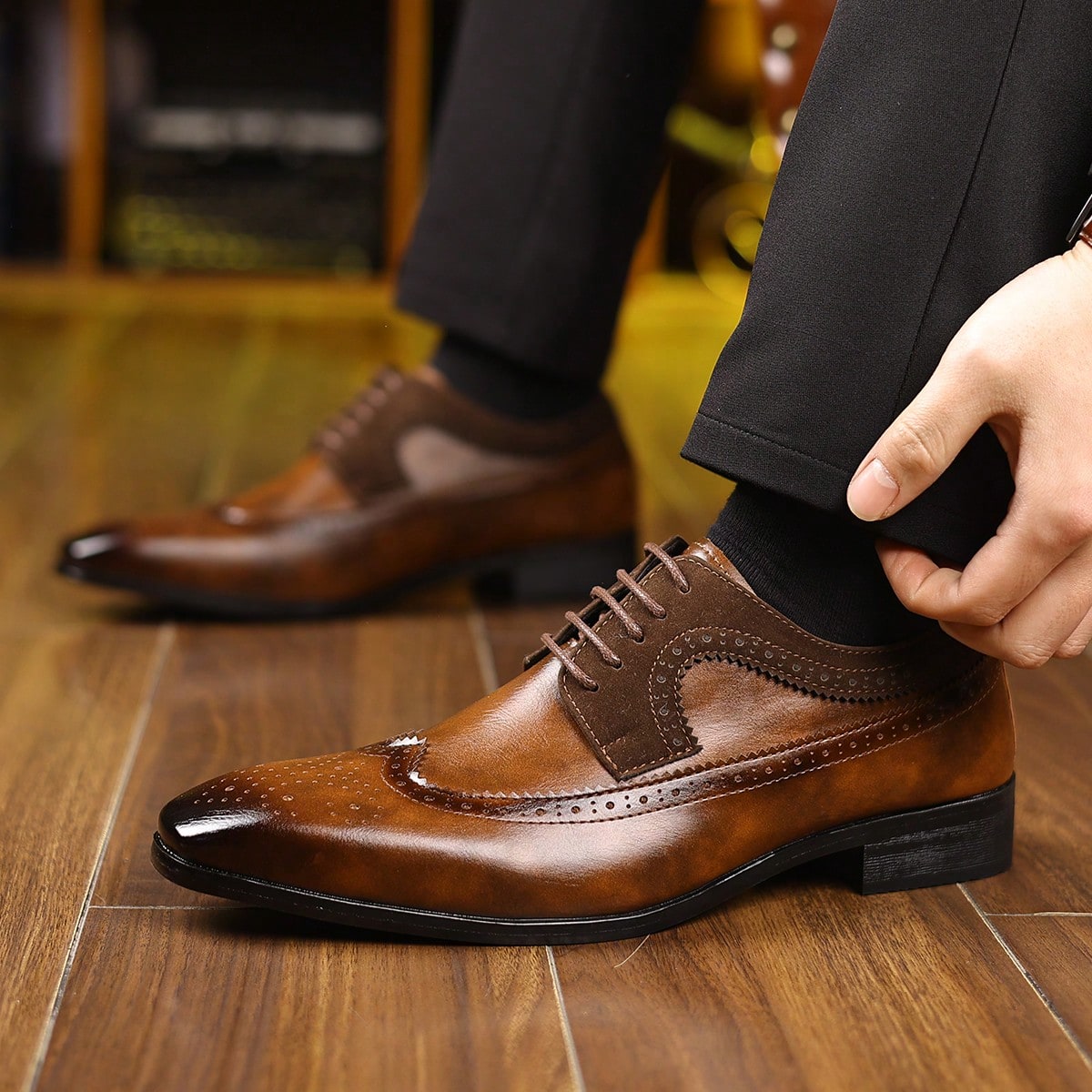 Zapatos de vestir con cordones - Formal Men Daily Wear Footwear reseña y precio