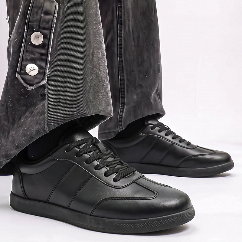 Zapatos de cuero genuino para  - Men Formal Wear All Black reseña y precio