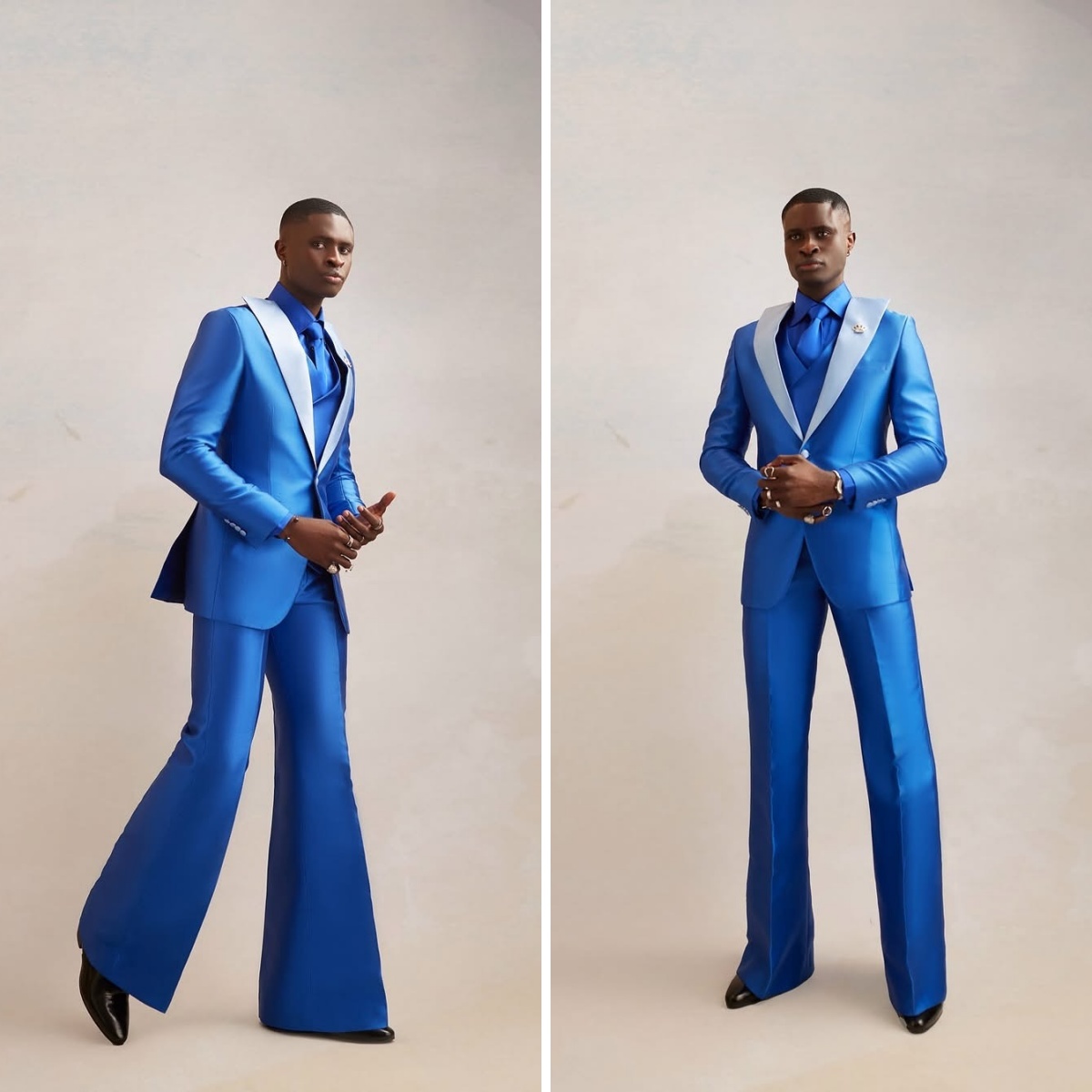 Conjunto de traje de satén par - Men Formal Wear Modern reseña y precio