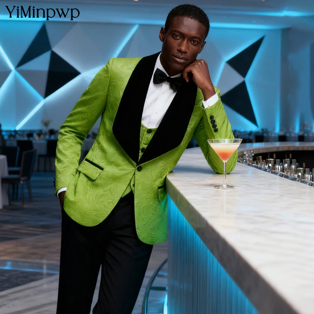 YiMinpwp-traje de Jacquard ver - Men Formal Wear Modern reseña y precio