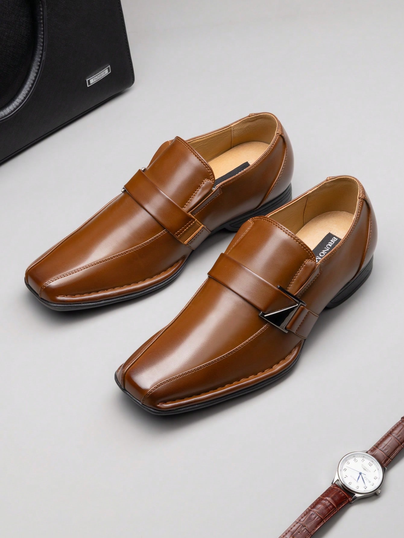 Mocasines de cuero con forro p - Formal Men Daily Wear Footwear reseña y precio