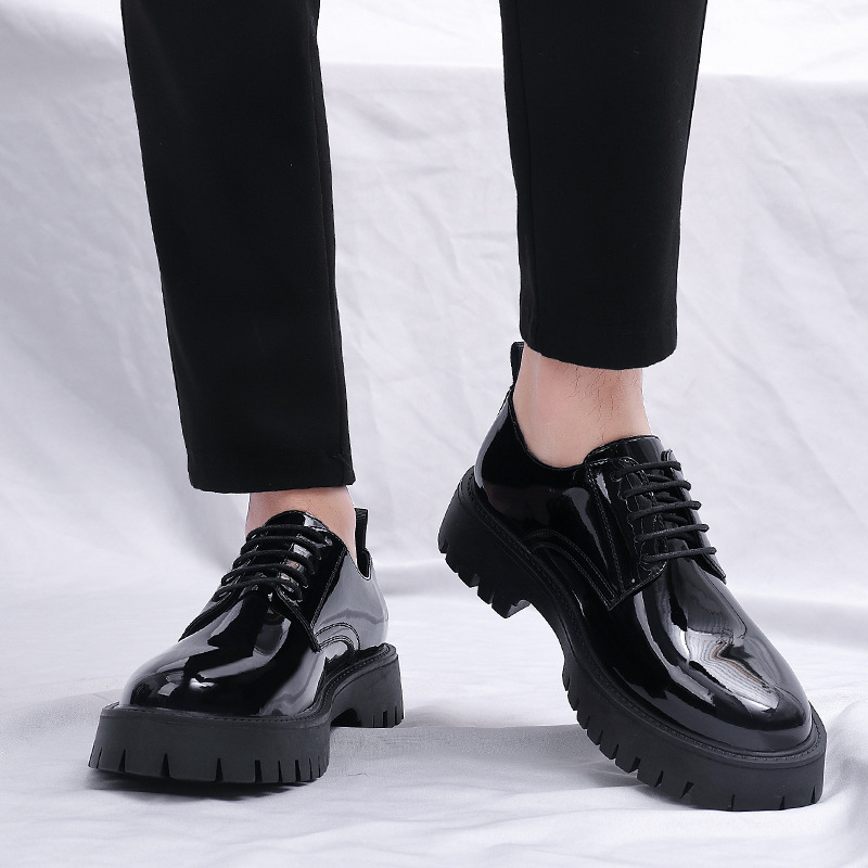 Zapatos Oxford de Plataforma c - Men Formal Wear All Black reseña y precio